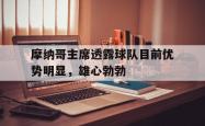 英雄联盟总决赛2025-摩纳哥主席透露球队目前优势明显，雄心勃勃的简单介绍